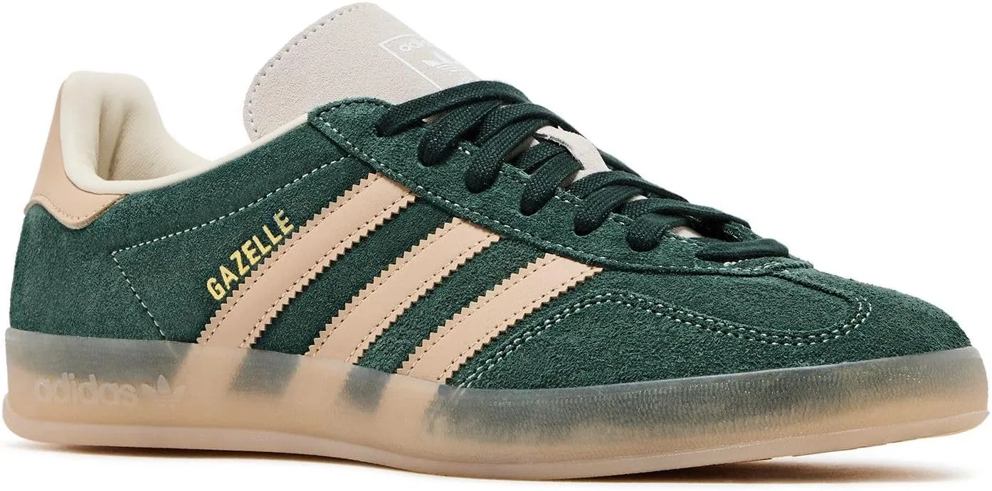 Мужские кроссовки Adidas Gazelle для дома, Green Beige — фото 2