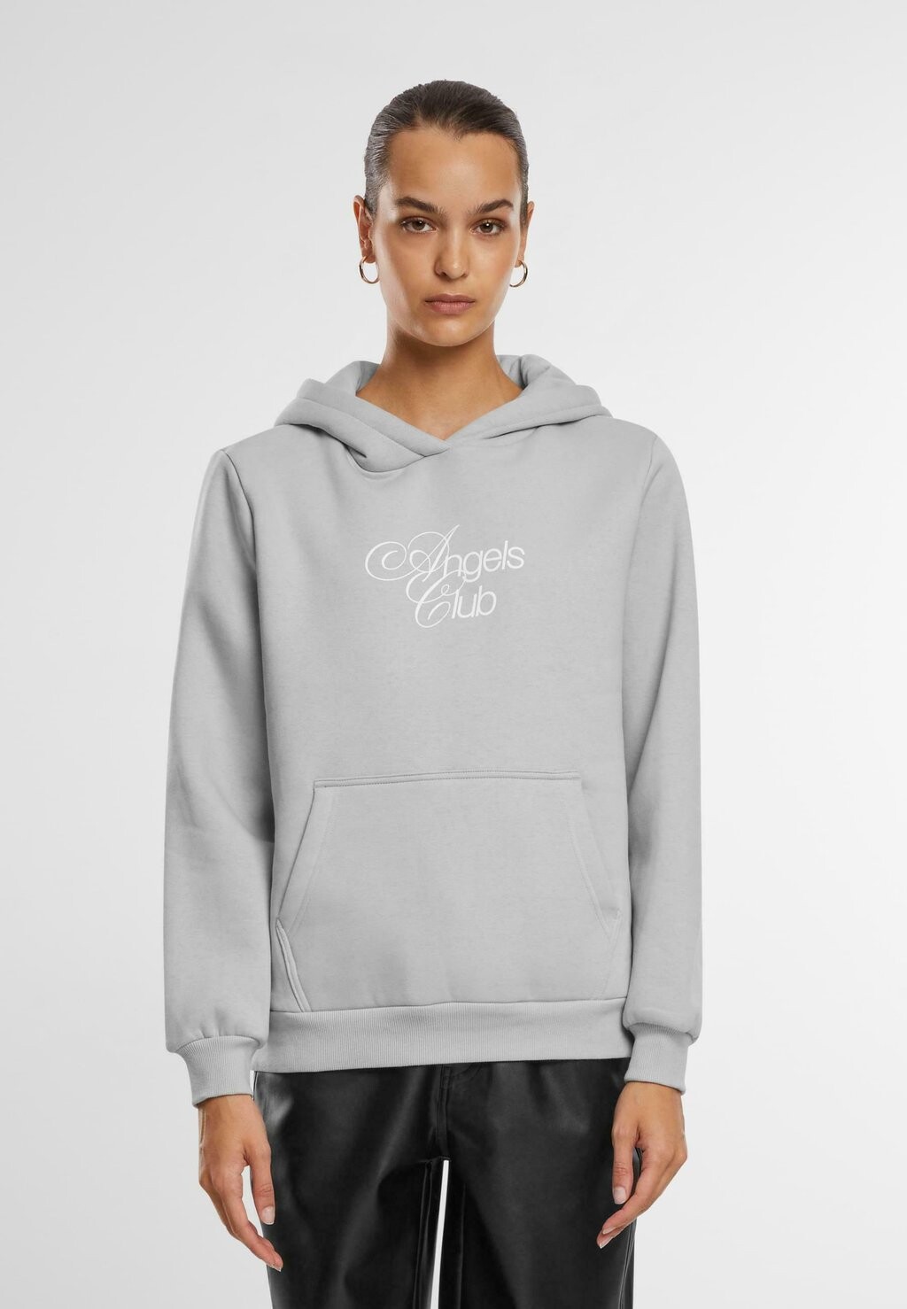 

Толстовка с капюшоном ANGELS CLUB Mister Tee, светло-серый
