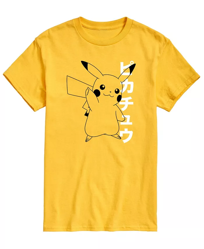 

Мужская футболка Pokemon Pika Kanji Graphic AIRWAVES, желтый