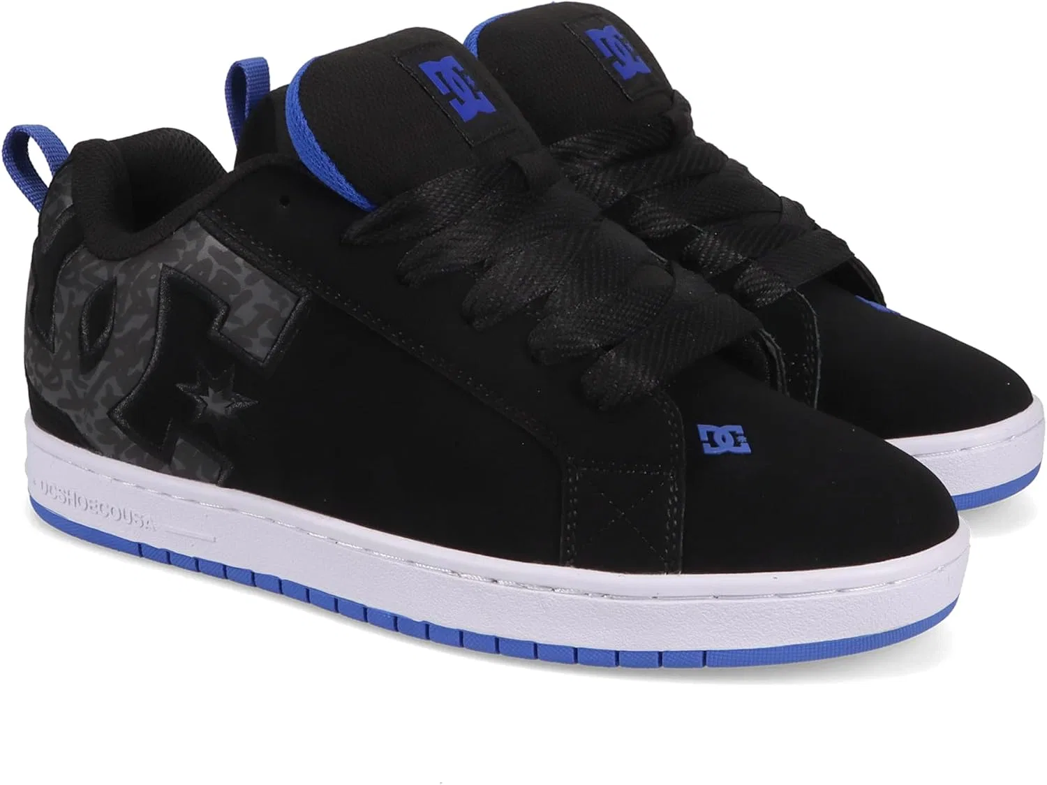 Кроссовки для скейтбординга DC Shoes Court Graffik, Black/Blue
