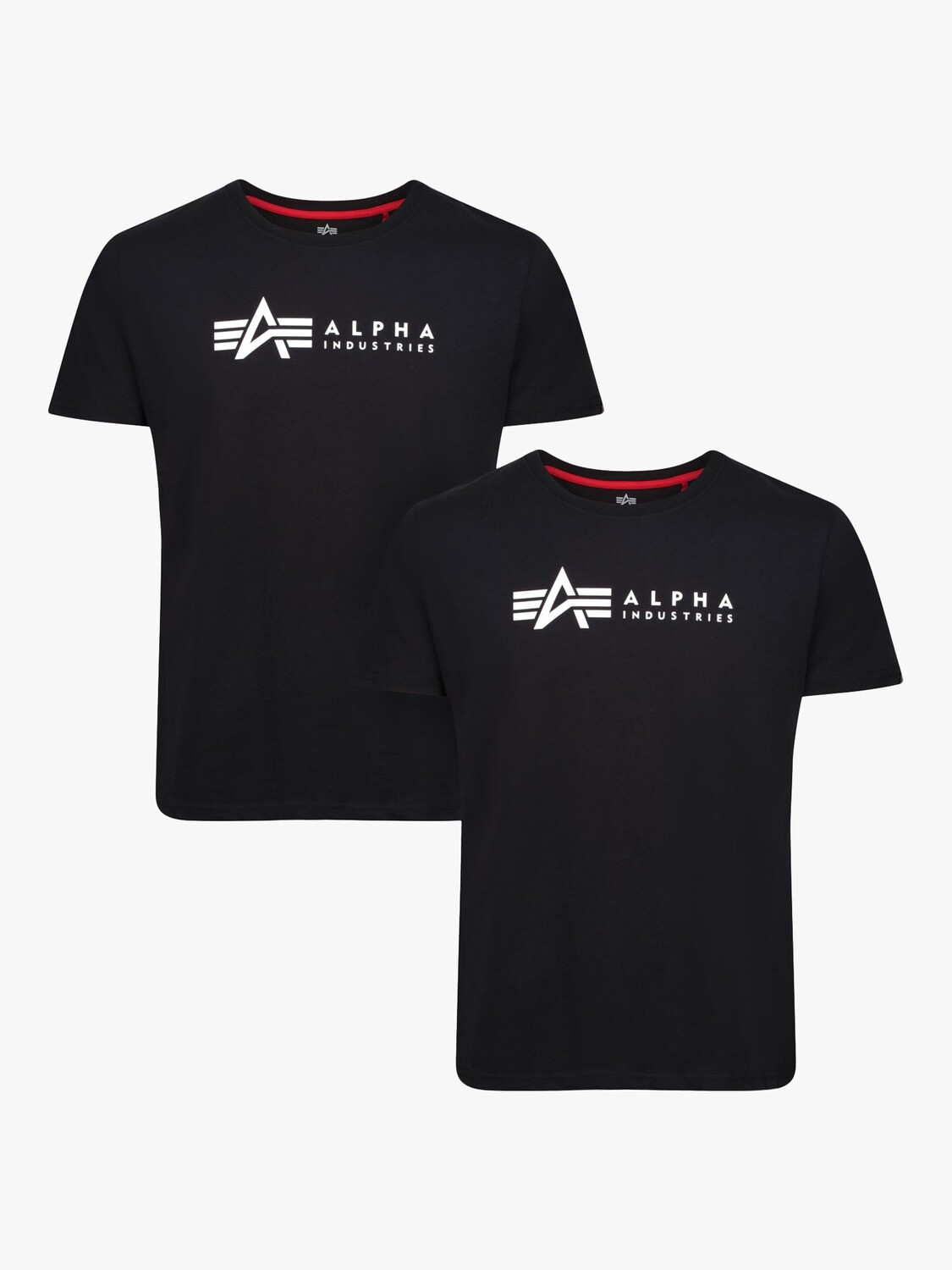 

Футболка Alpha Industries Crew, 2 шт., 03, черная