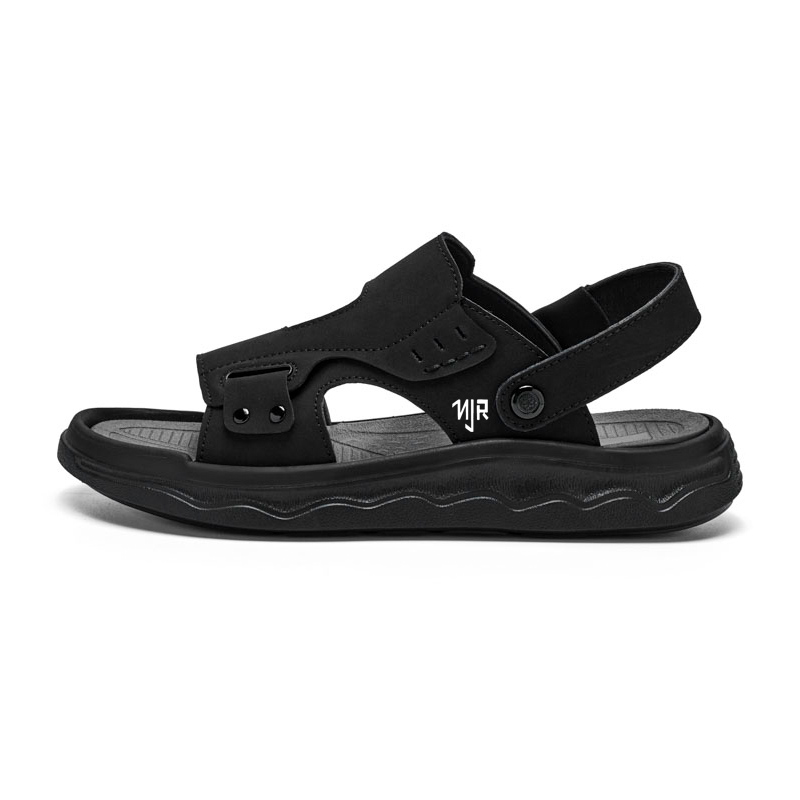 

NANJIREN Пляжные сандалии мужские черные, цвет Black