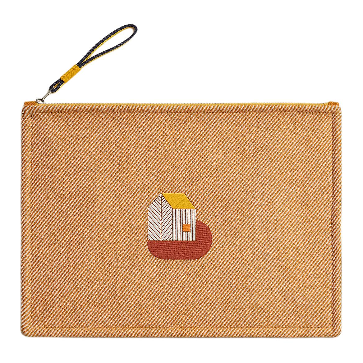 

HERMES Войлочная сумка-клатч для детей Оранжевый, Orange