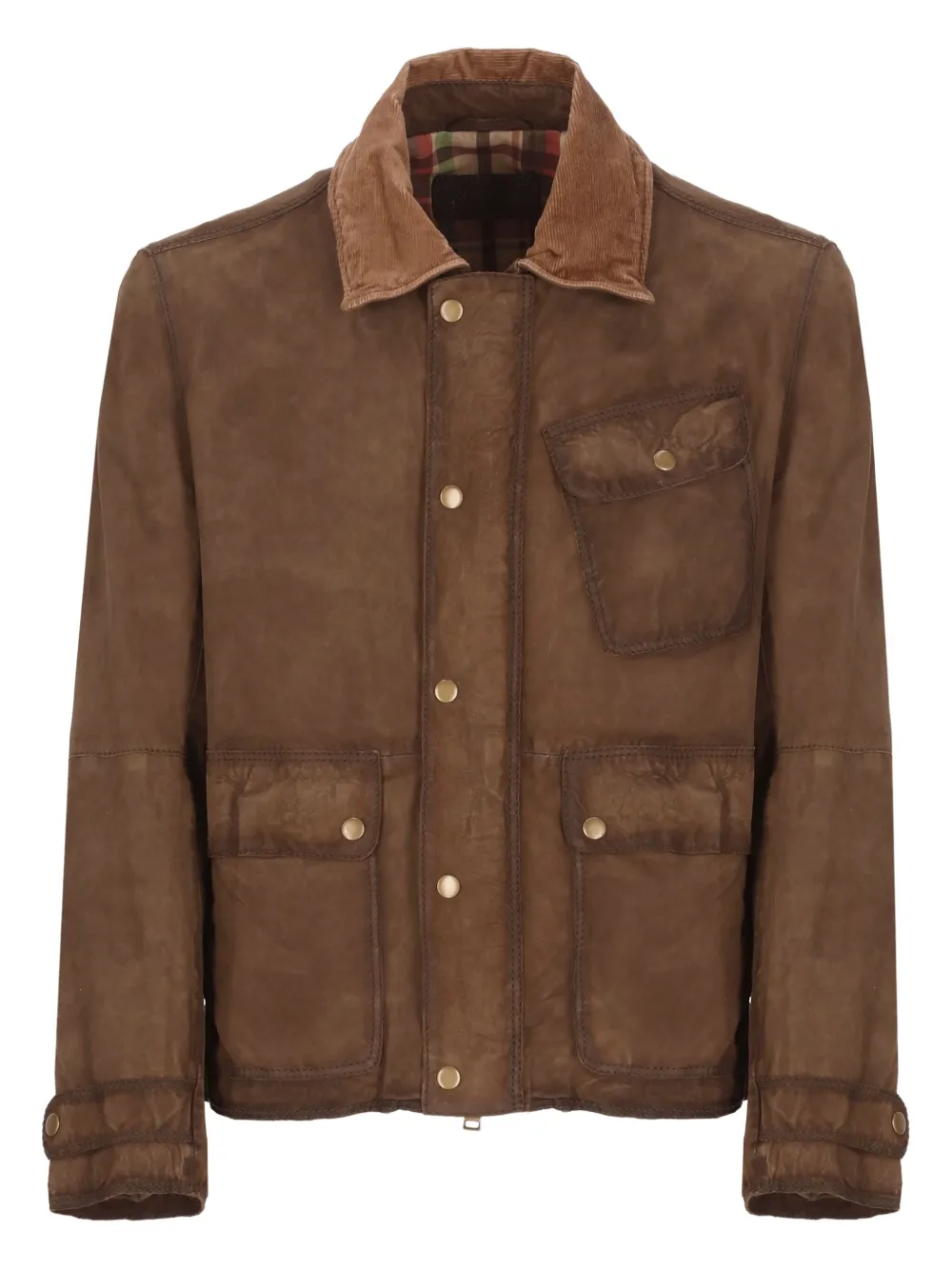 

Куртка с вельветовым воротником THE JACK LEATHERS, коричневый