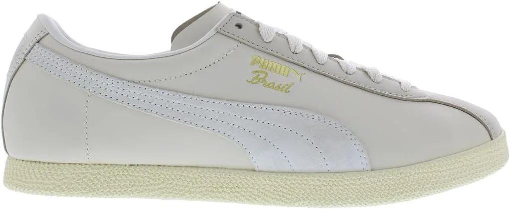 Мужские кроссовки PUMA Brasil на шнуровке для повседневной носки - оранжевые, белый/серый