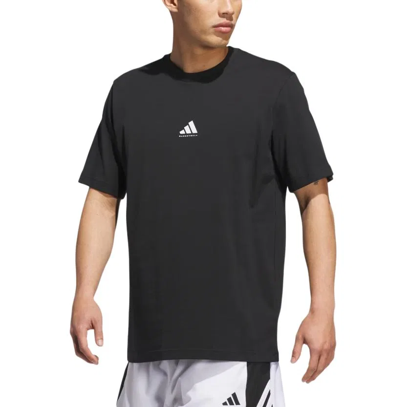 Футболка баскетбольная Adidas Black/White — фото 3