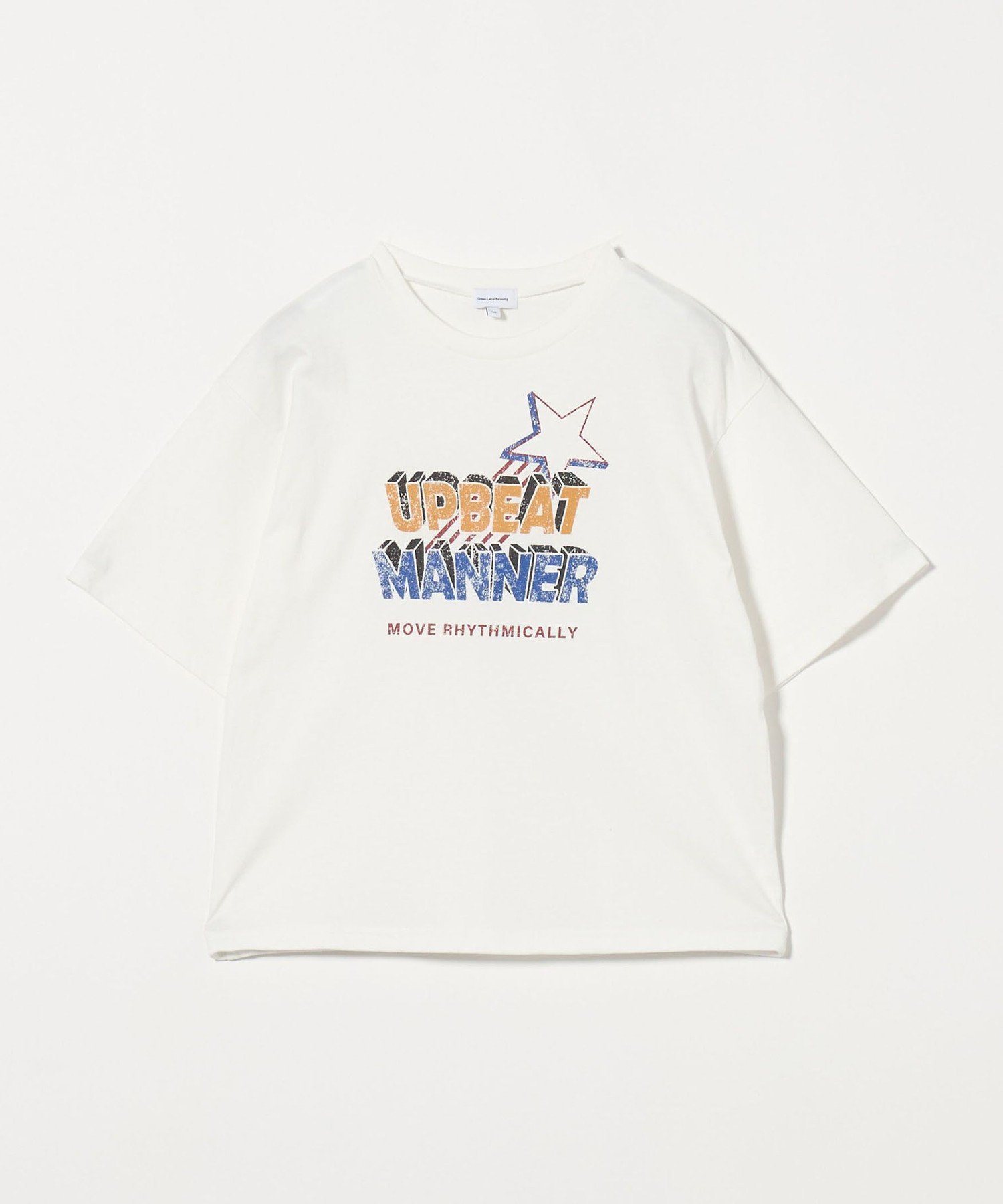 Рок-футболка / Детская 140-160 см United Arrows Green Label Relaxing, OFF WHITE