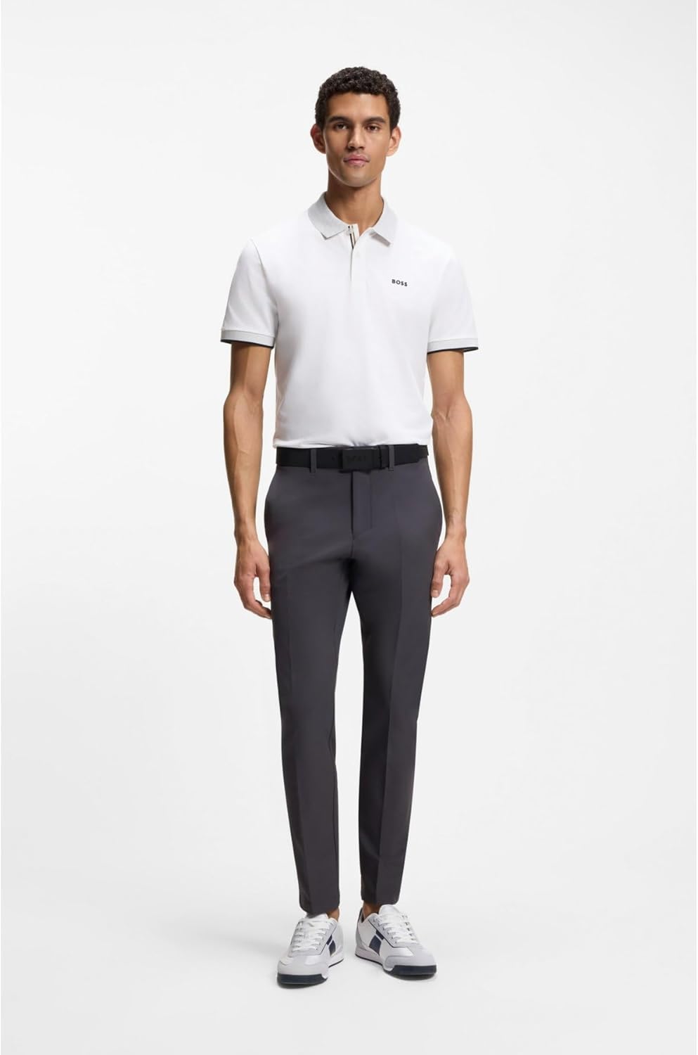 Мужские кроссовки BOSS Mens NitanLowpnymith 10271652 01, белый — фото 2