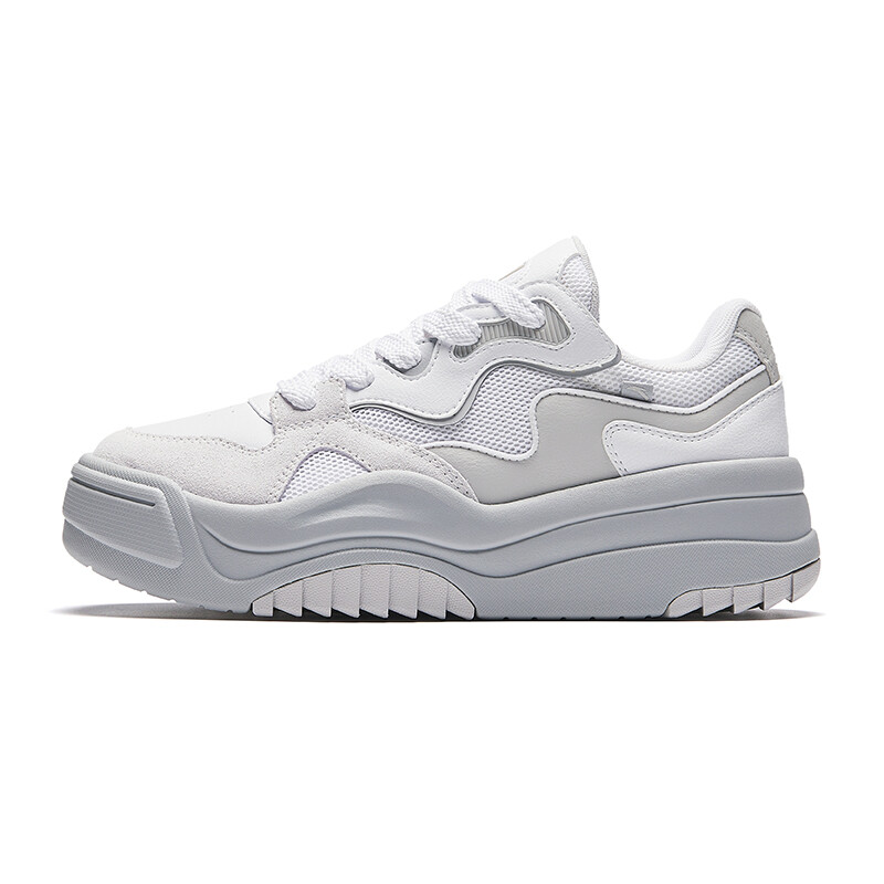 

Кроссовки ANTA Skateboarding Shoes Women's Low-top Pure White/Cloud Gray, белый