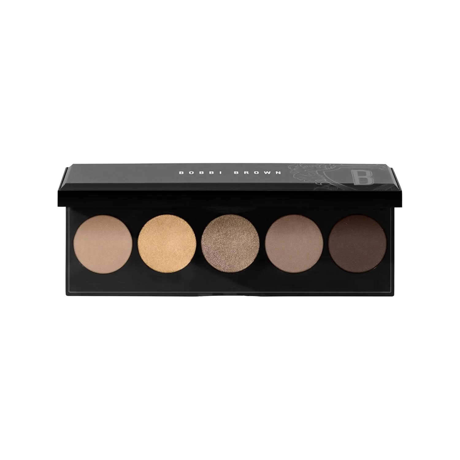 Палитра теней для век Bobbi Brown All Nudes | Матовая и металлическая палетка нейтральных оттенков, Smokey Nudes (Muted neutral matte and metallic shades, from pale champagne to deep black-brown)