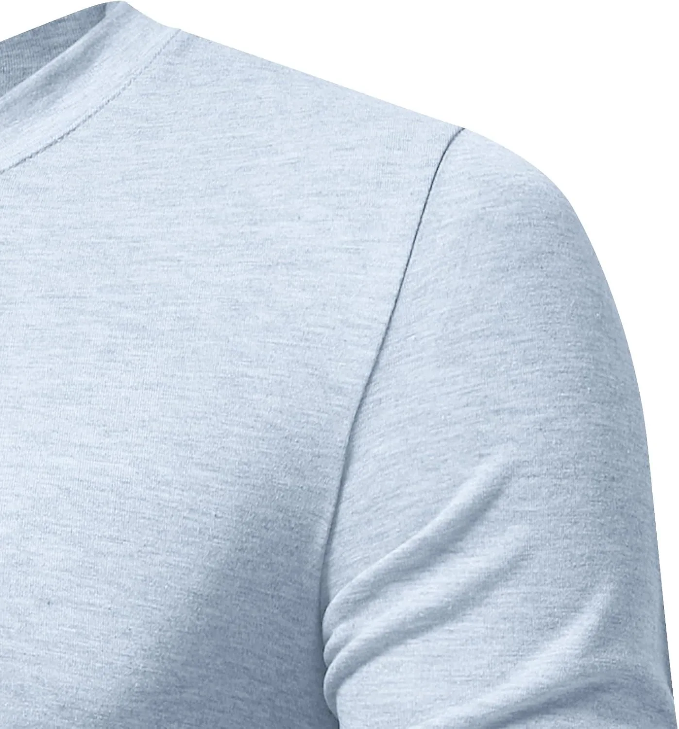 Мужская футболка с длинным рукавом Slim Fitted V-образным вырезом — фото 4