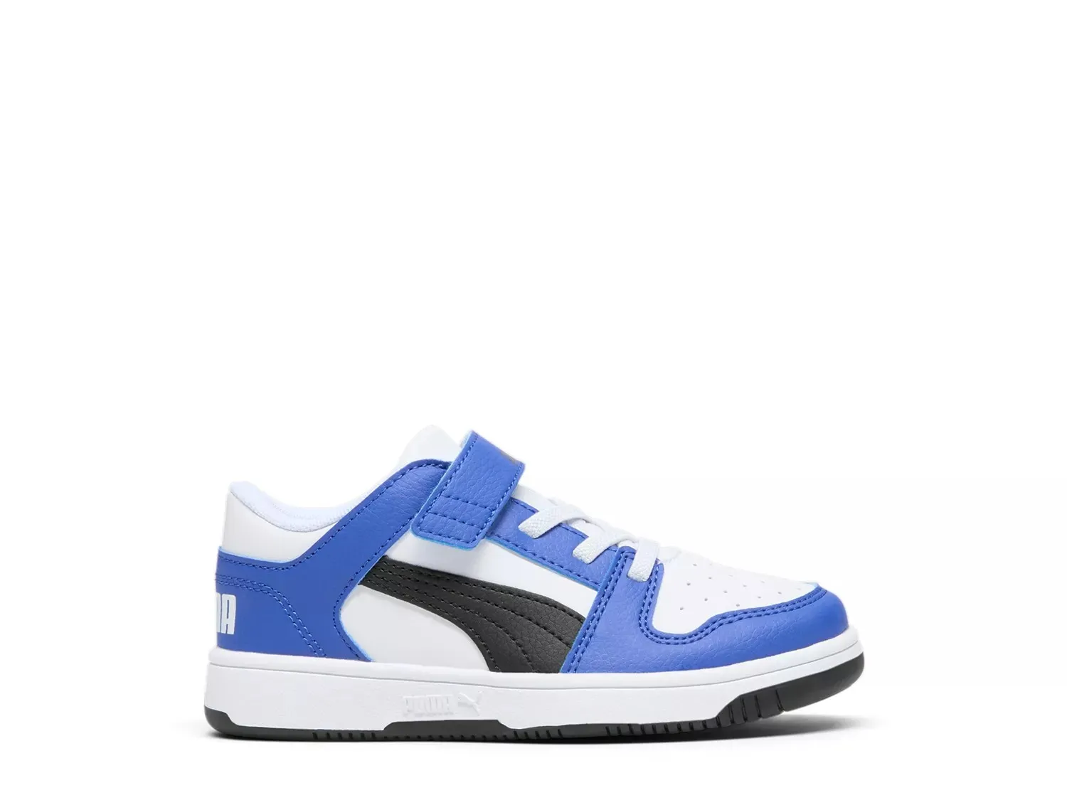

Кроссовки Puma Rebound Layup Low-Top — детские, белые/синие/черные