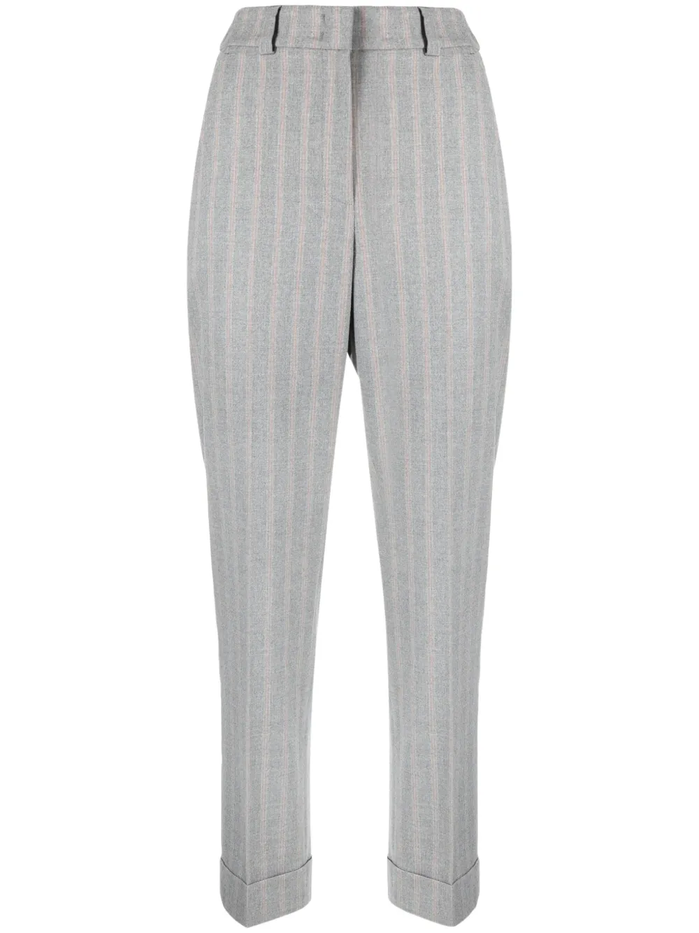 

Укороченные зауженные брюки Peserico, серый