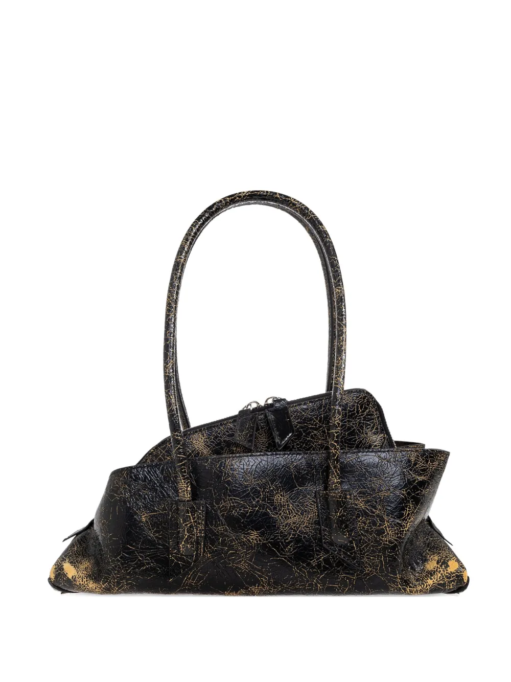 

Малая сумка-тоут La Passeggiata с верхней ручкой и молнией The Attico, черный