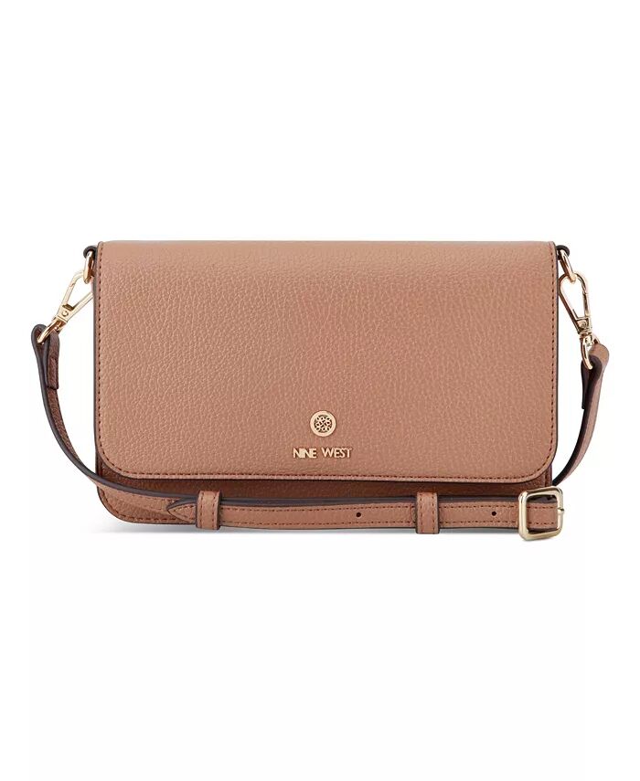

Женский кошелек Lockup 9 Phone Crossbody Nine West, коричневый