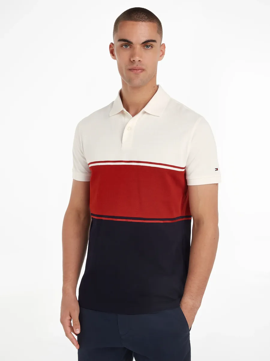 

Рубашка-поло Tommy Hilfiger "COLORBLOCK REG POLO", цвет Dark Magma