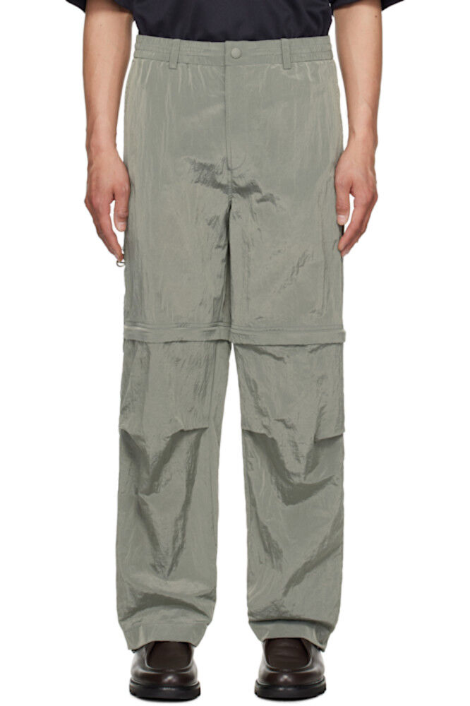 

Удлиненные легкие брюки цвета хаки Solid Homme