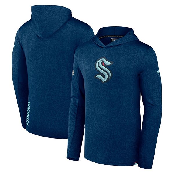

Толстовка с капюшоном Seattle Kraken Fanatics Authentic Pro lightweight, цвет deep sea blue Unbranded, Синий, Толстовка с капюшоном Seattle Kraken Fanatics Authentic Pro lightweight, цвет deep sea blue Unbranded