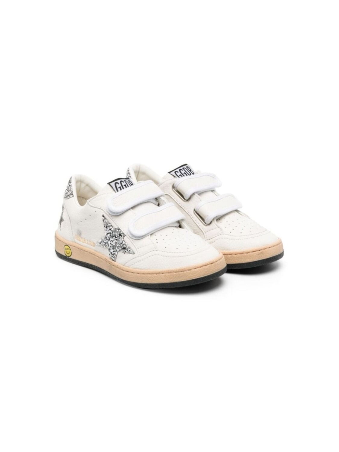 

Golden Goose Kids кеды Ball Star на липучках, белый