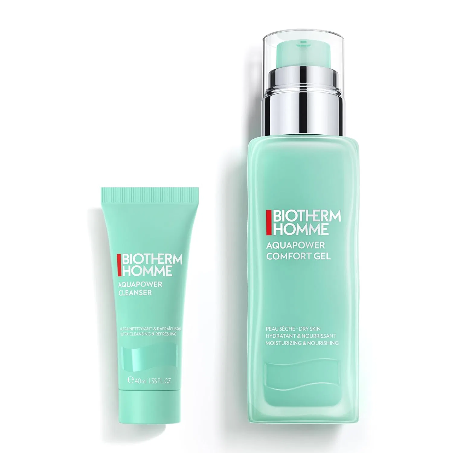 Набор Biotherm Aquapower: гель Comfort Gel 75 мл + очищающее средство 40 мл Biotherm