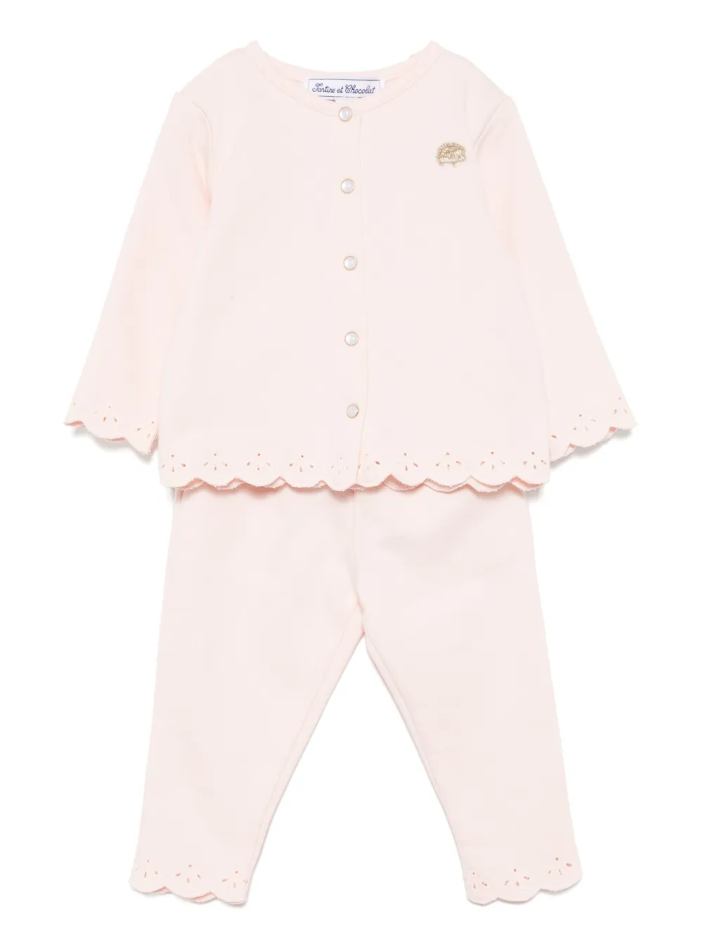 

Комплект из топа и брюк Tartine Et Chocolat, розовый