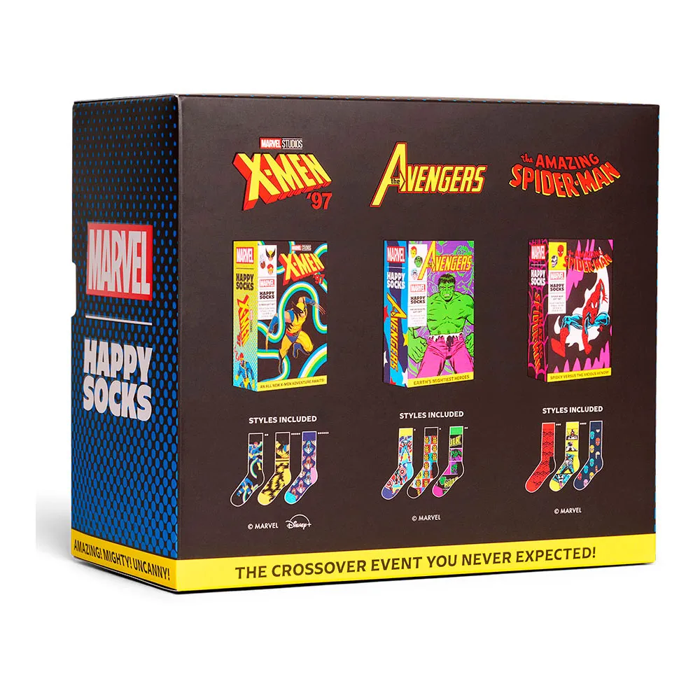 

Носки Happy Marvel collectorВґs gift set crew, мультиколор
