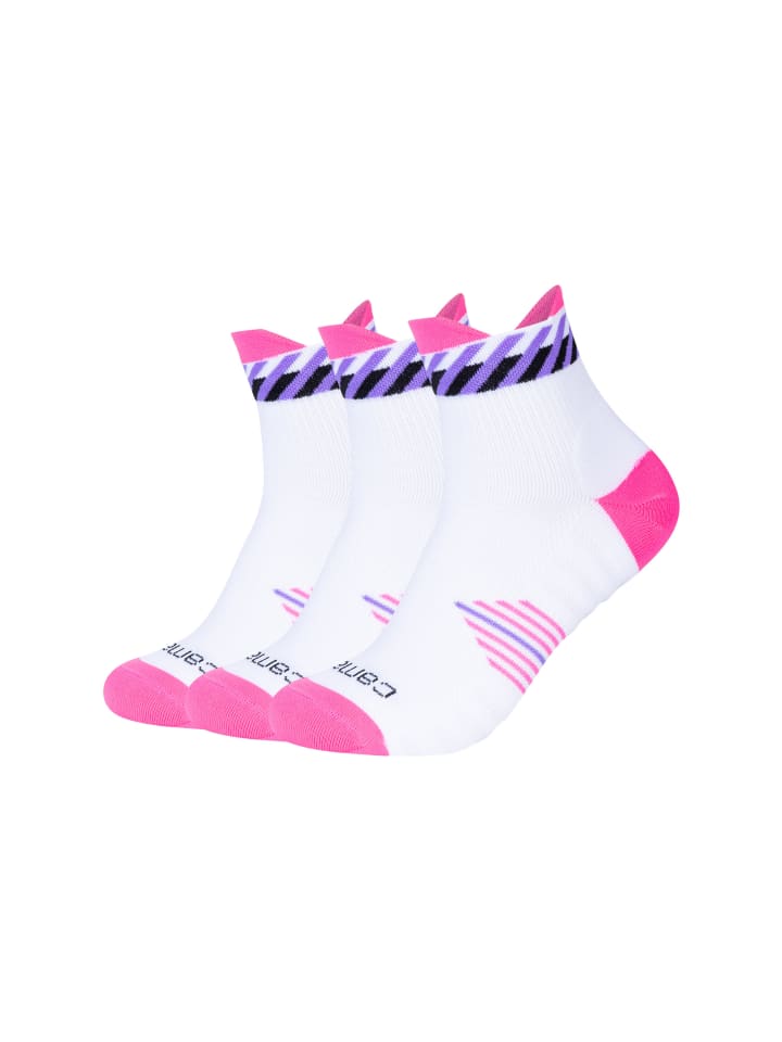 

Camano Спортивные короткие носки для тренировок, легкие, 3 штуки, ярко-розового цвета