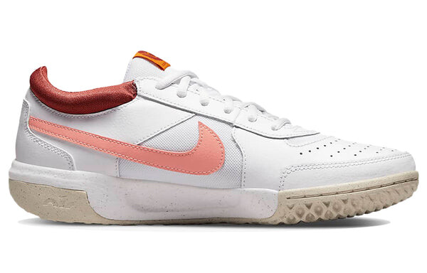 Кроссовки (WMNS) Nike Zoom Court Lite 3 Low-Top Tennis Shoes White/Pink, белый — фото 2