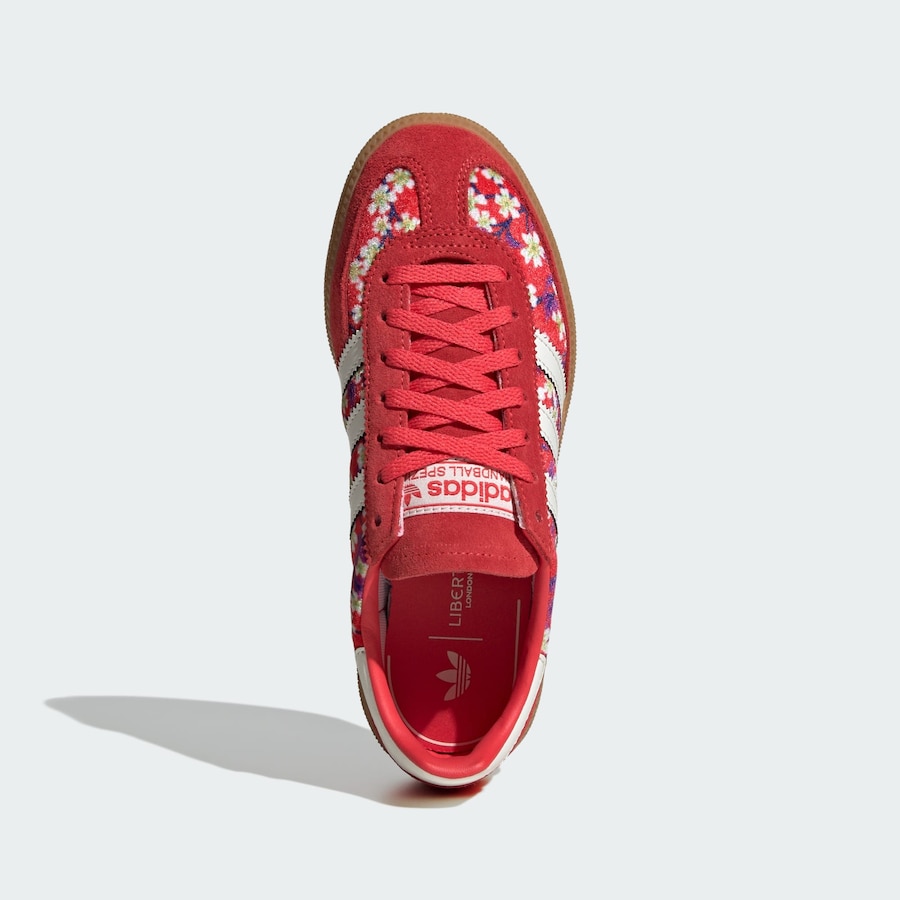 Кроссовки ADIDAS ORIGINALS Handball Spezial x Liberty London, красный — фото 3