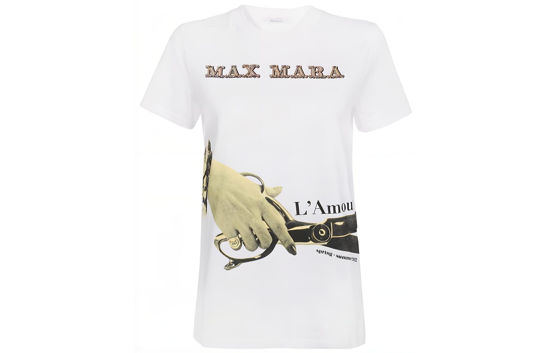 

MaxMara Футболка женская белые