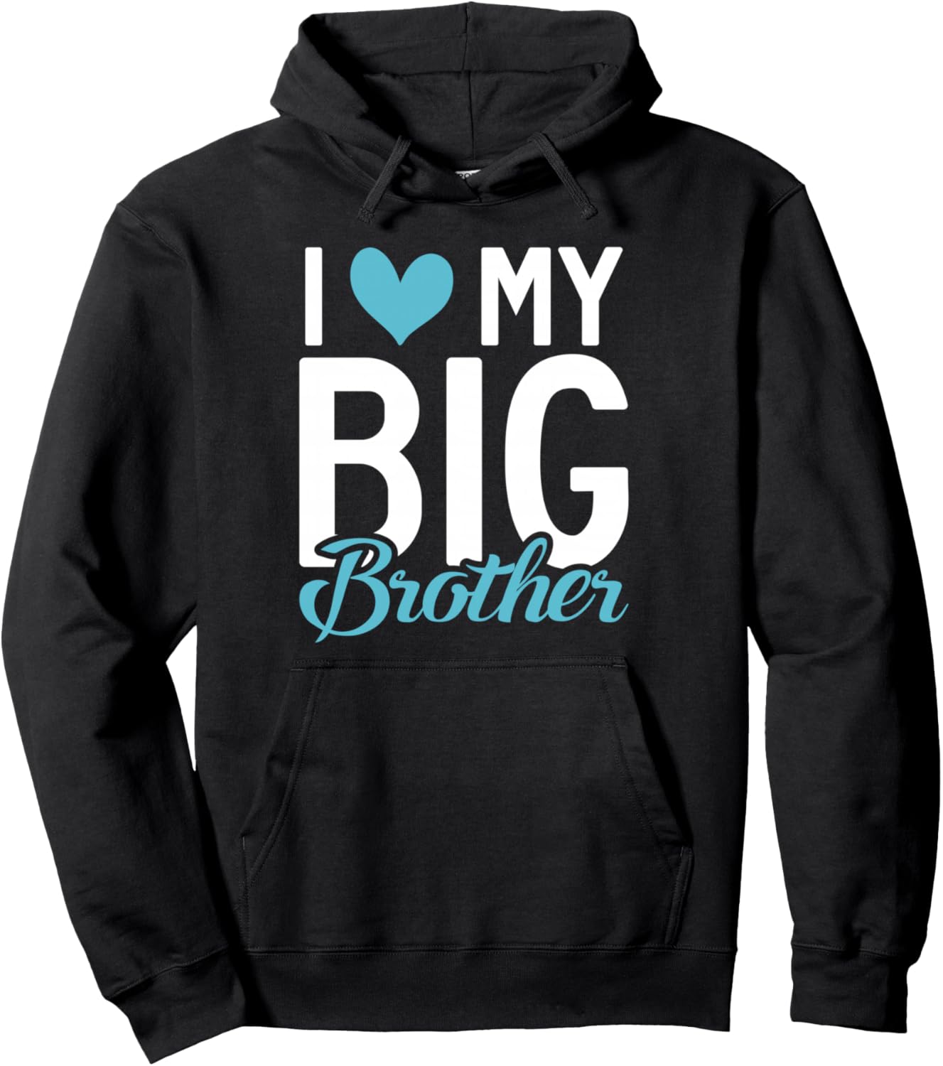 

Толстовка с надписью «Я люблю тебя, старший брат» Brother Gifts, черный