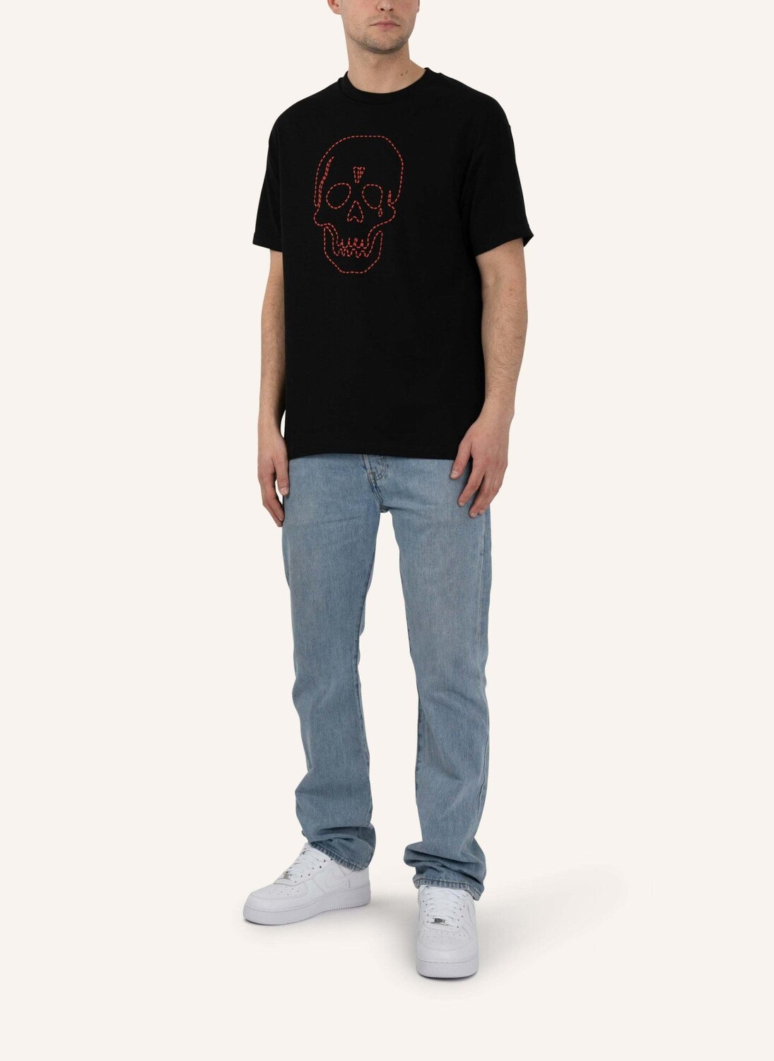 

Футболка с черепом от bibo Vlone, черный