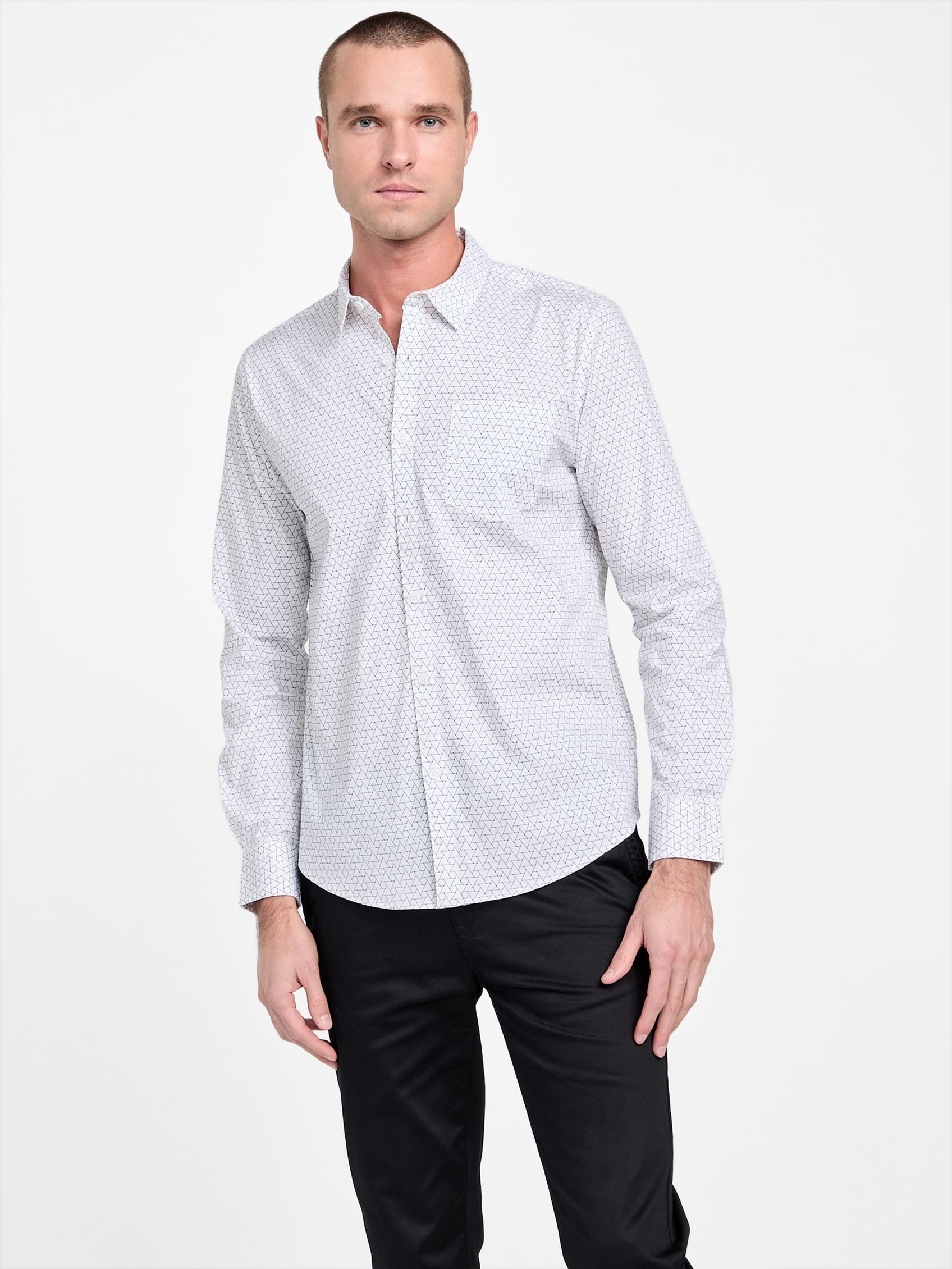 

Поплиновая рубашка с принтом «Wally» Guess Factory, цвет pure white