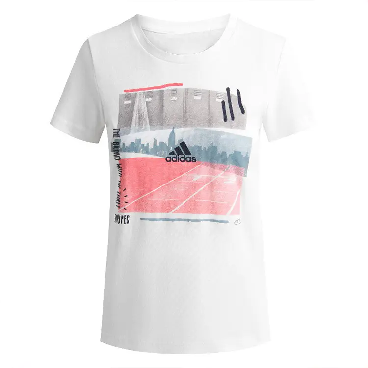 

Adidas Футболка Women's White Crew Neck Moderate Nipped in Waist