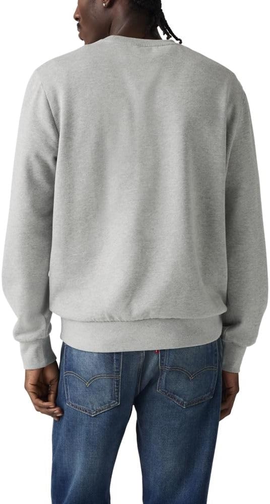 Мужская стандартная графическая кофта Levi's с круглым вырезом, (New) Crest Heather Grey — фото 2