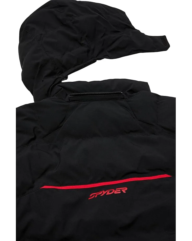 Куртка Spyder Kids Impulse Synthetic Down Jacket (Big Kid), Black/Red — фото 2