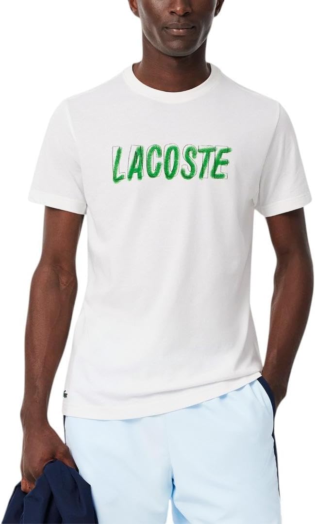 

Мужская спортивная футболка Lacoste Ultra Dry с принтом, White Lacoste Print, Белый, Мужская спортивная футболка Lacoste Ultra Dry с принтом, White Lacoste Print