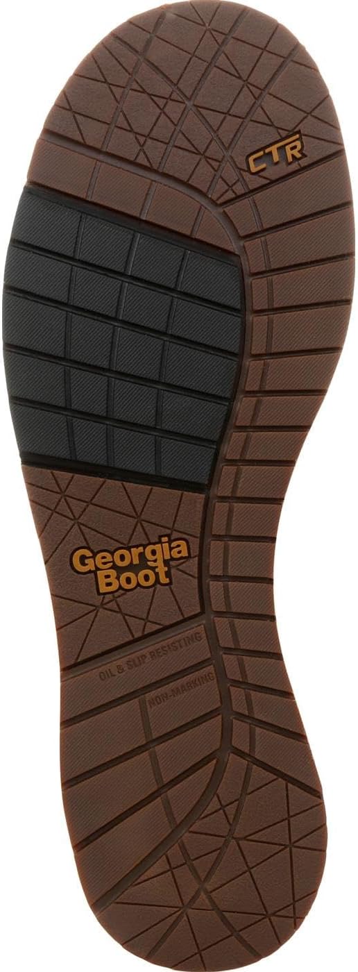 Ботинки Georgia Boot AMP LT с клиновидной стальной ноской и водонепроницаемым верхом Челси, коричневый — фото 2