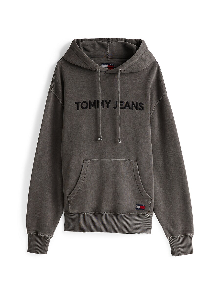 

Толстовка с капюшоном на молнии Tommy Jeans Tonal Embroidery, серый