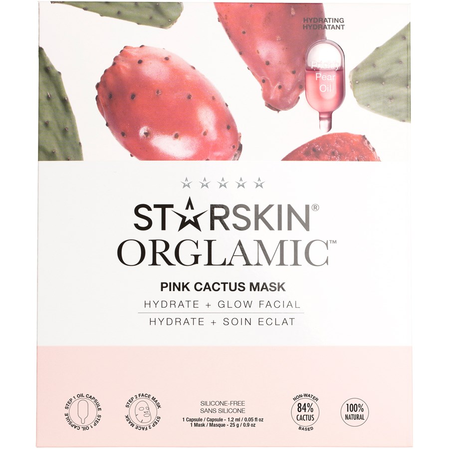 

Маска для лица StarSkin Face Mask Pink Cactus, Orglamic 1 Stk.