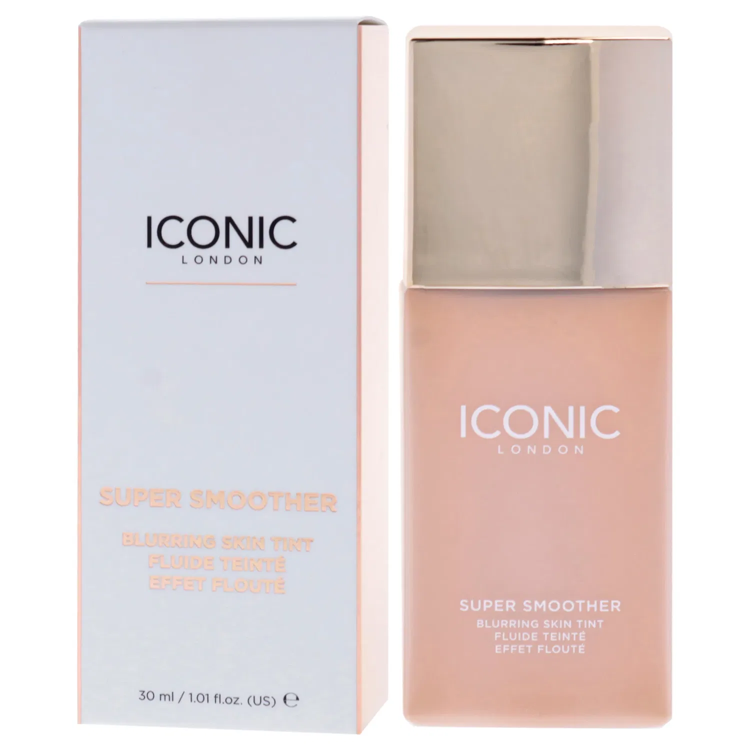 Супермягкий разглаживающий тональный крем для лица Super Smoother Blurring Skin Tint - Warm Medium от Iconic London для женщин - 30 мл (1.01 унции), коричневый — фото 4