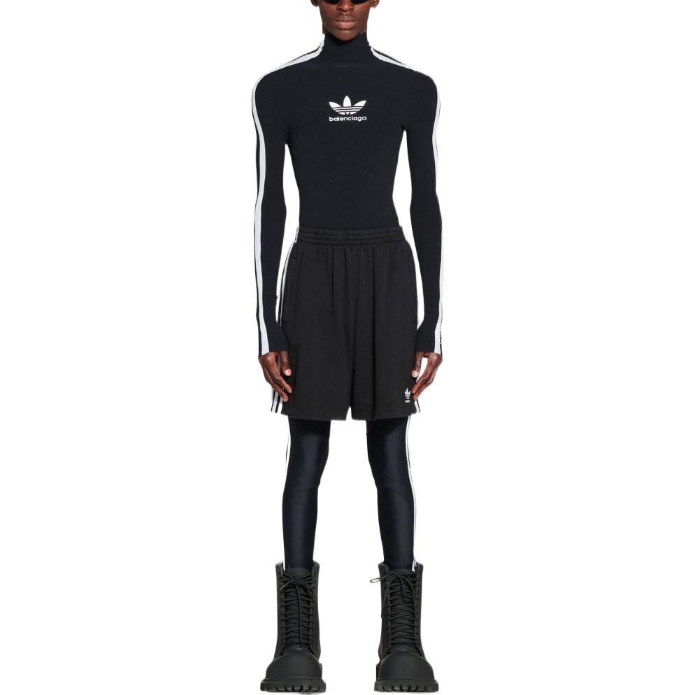 Шорты мужские Balenciaga x Adidas Unisex, черный / белый — фото 2