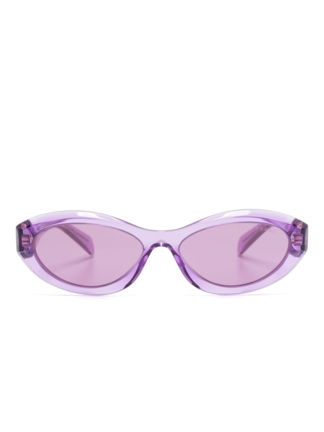 

Prada Eyewear солнцезащитные очки в овальной оправе, фиолетовый