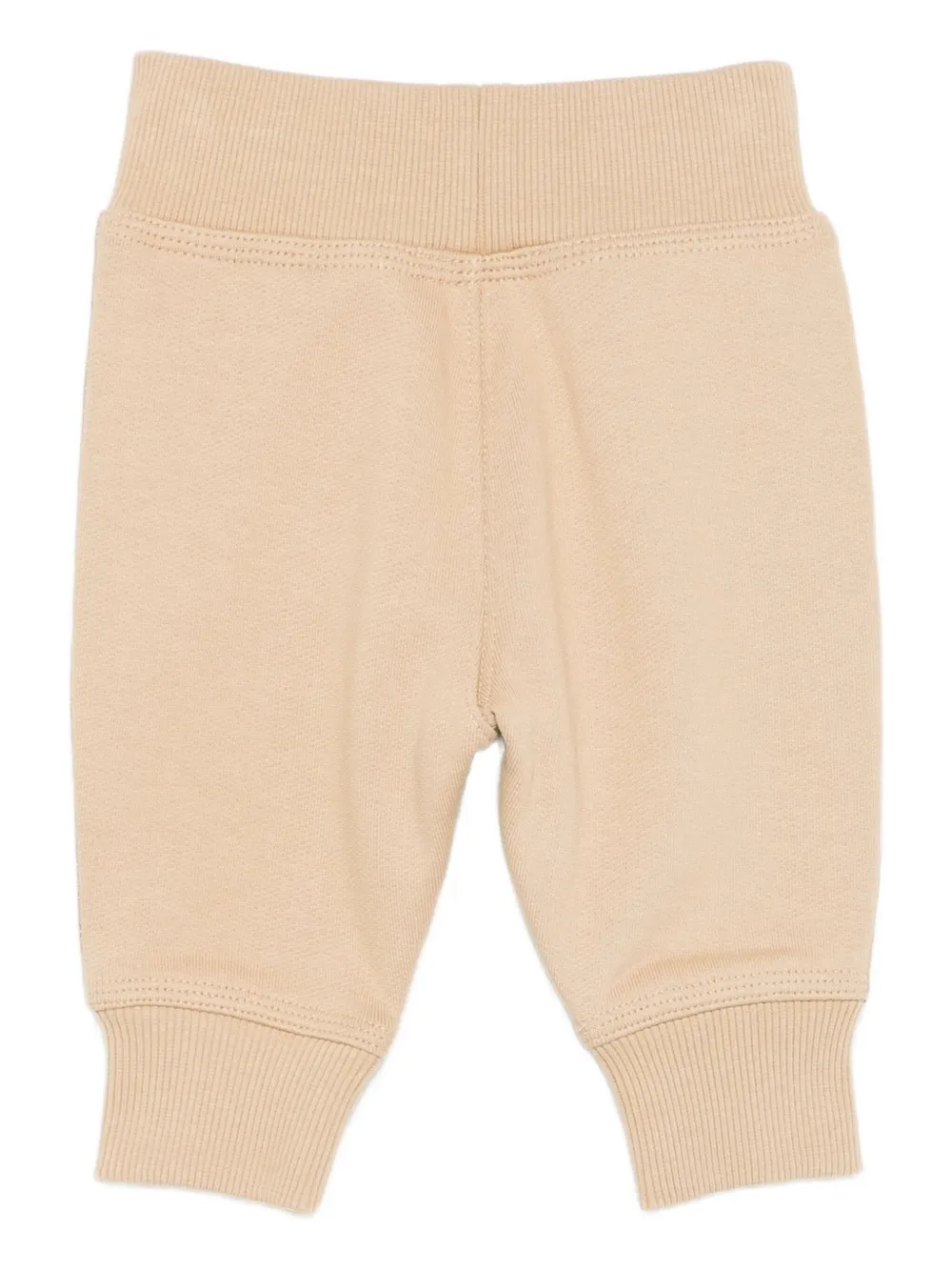 Спортивные брюки с клетчатыми вставками BURBERRY KIDS, нейтральный — фото 2