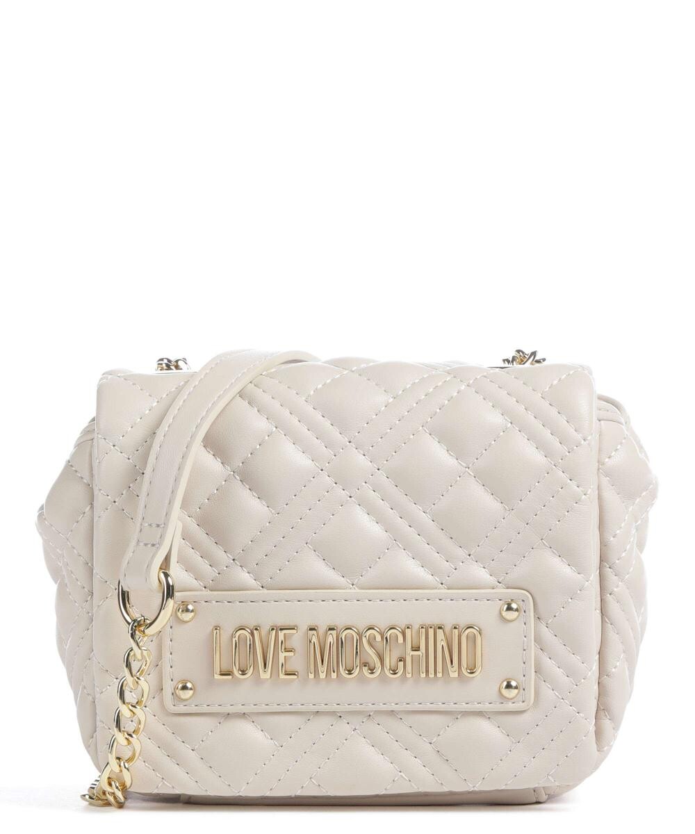 

Стеганая сумка через плечо из искусственной кожи Love Moschino, бежевый