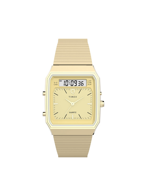 

Часы Q Timex 1982 Chronograph TW2Y06000 Timex, золотой
