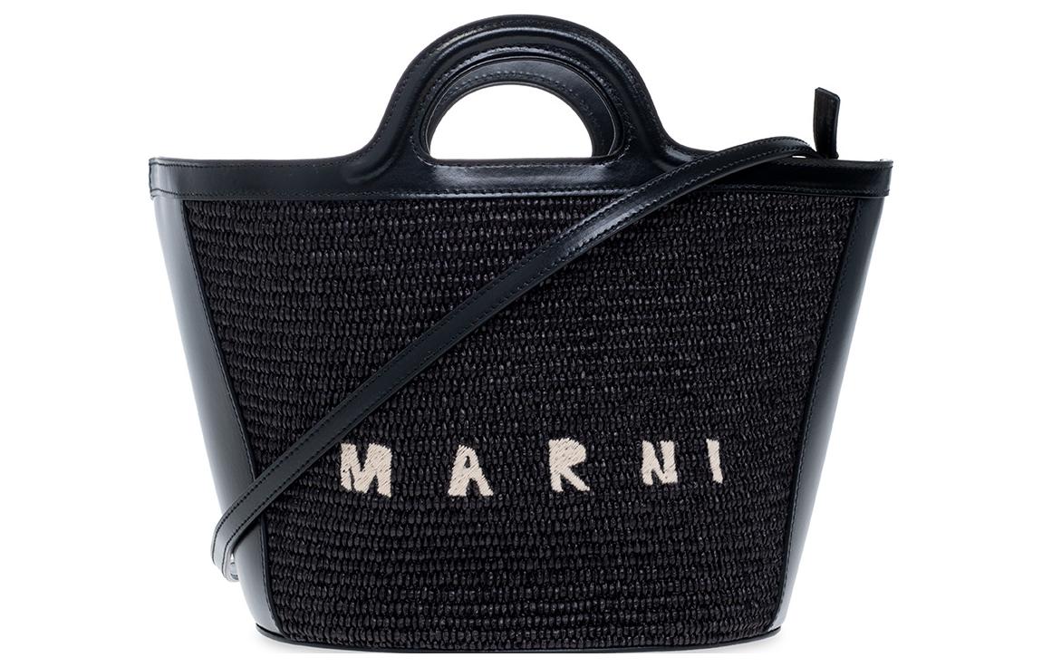 

MARNI Сумка через плечо из коровьей кожи, обычная женская, черная