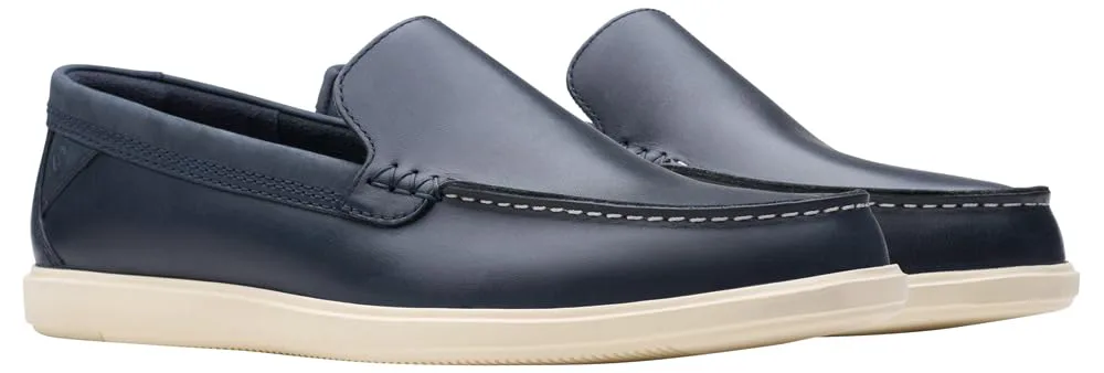 Мужские мокасины-лоферы Clarks Bratton, темно-синие, размер 7,5 US No Brand, темно-синий — фото 4