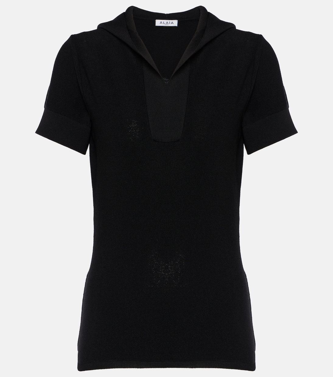 

Укороченный трикотажный топ Alaïa, Noir Alaia