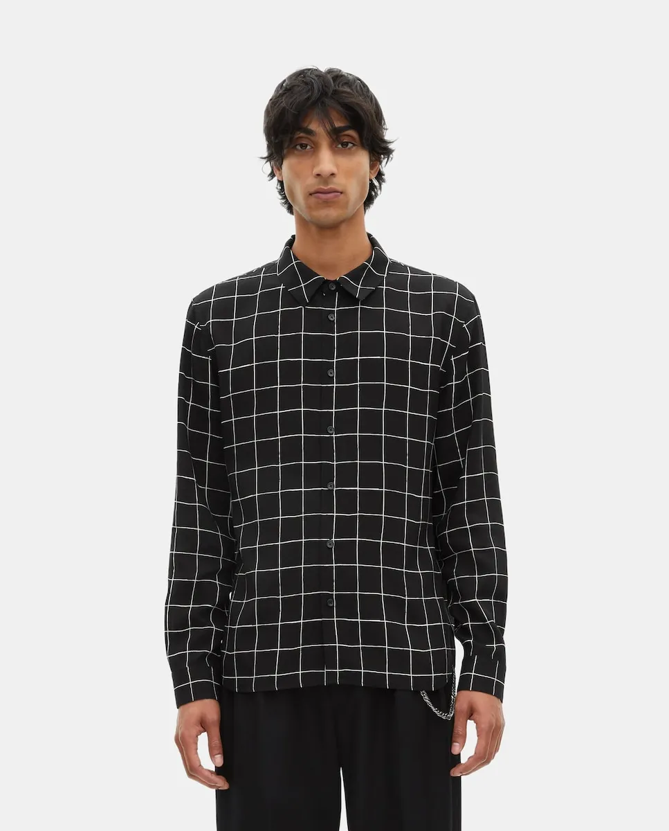 

Мужская рубашка в клетку The Kooples, черный